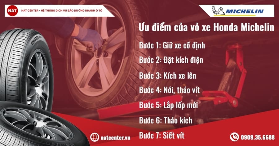 Các bước lắp đặt vỏ xe