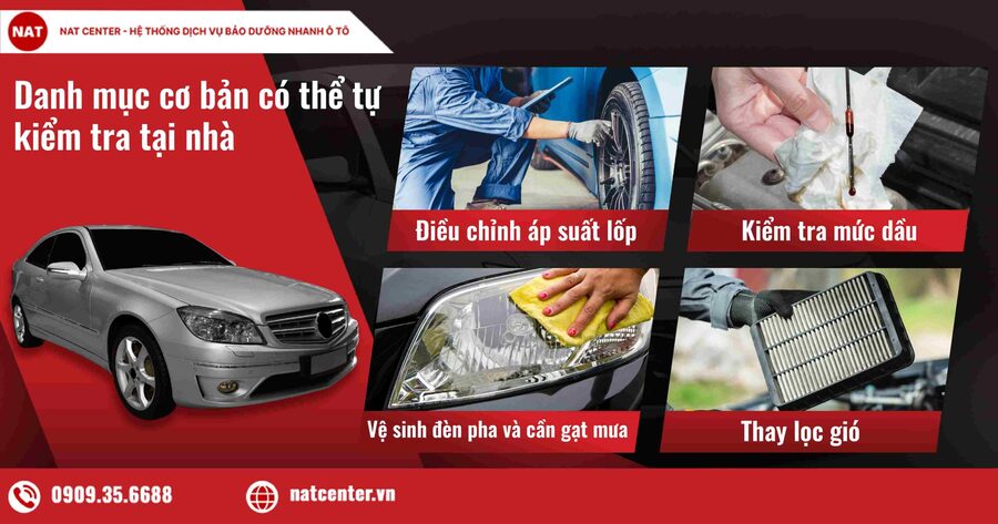 Các danh mục có thể tự kiểm tra tại nhà