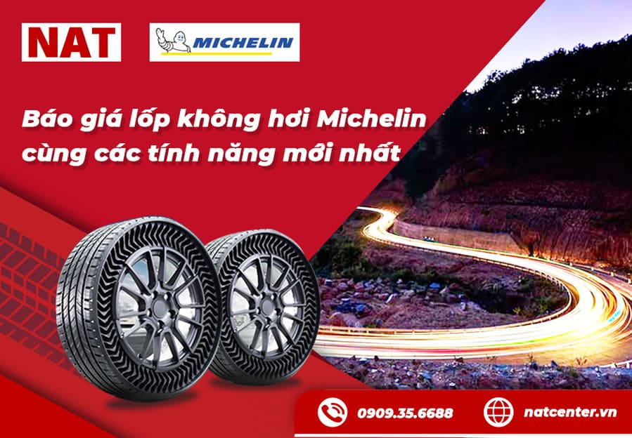 Báo giá lốp không hơi Michelin cùng các tính năng mới nhất