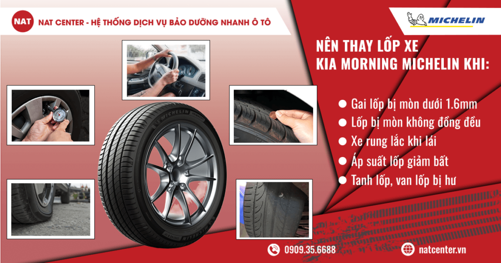 Dấu hiệu nên thay lốp