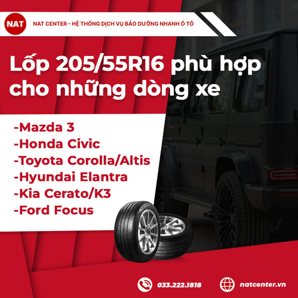 lốp 205 55r16