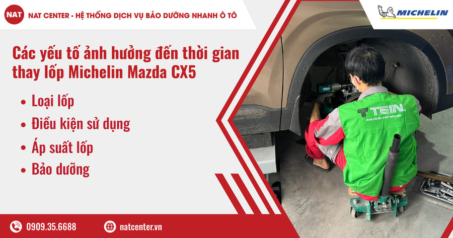 Yếu tố ảnh hưởng tới việc thay lốp