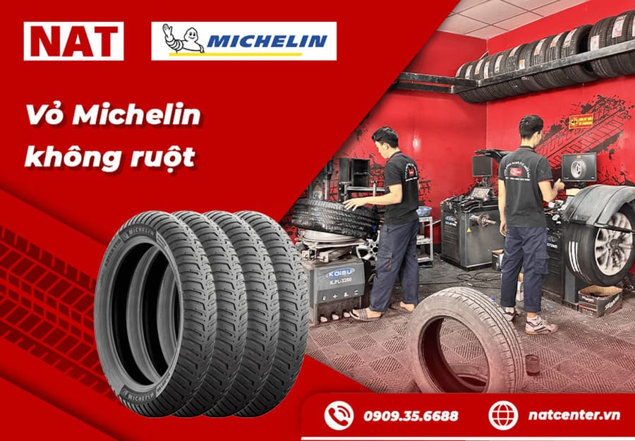 Michelin - Thương hiệu tiên phong trong công nghệ sản xuất vỏ không ruột dành cho xe máy