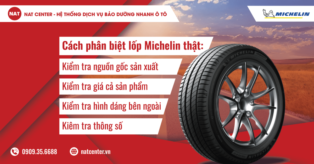Cách phân biệt lốp thật