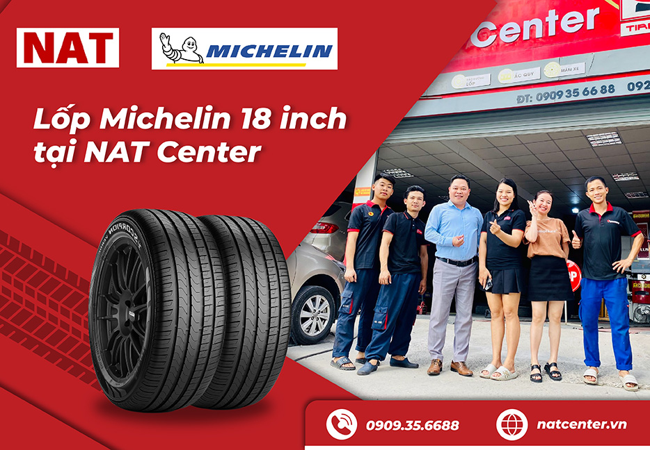 Lốp Michelin 18 inch tại NAT Center