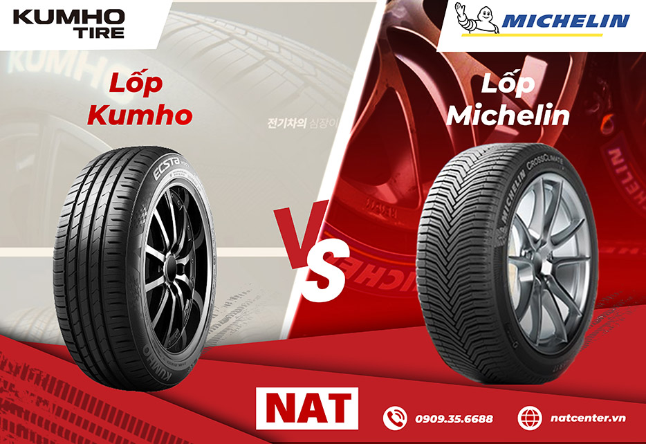 So sánh lốp Kumho và Michelin chi tiết và ưu nhược điểm
