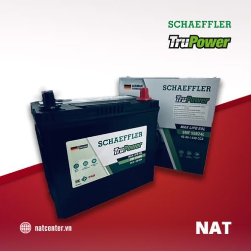Ắc quy Toyota Yaris, Ắc Quy Schaeffler Trupower 45ah SMF55B24LS