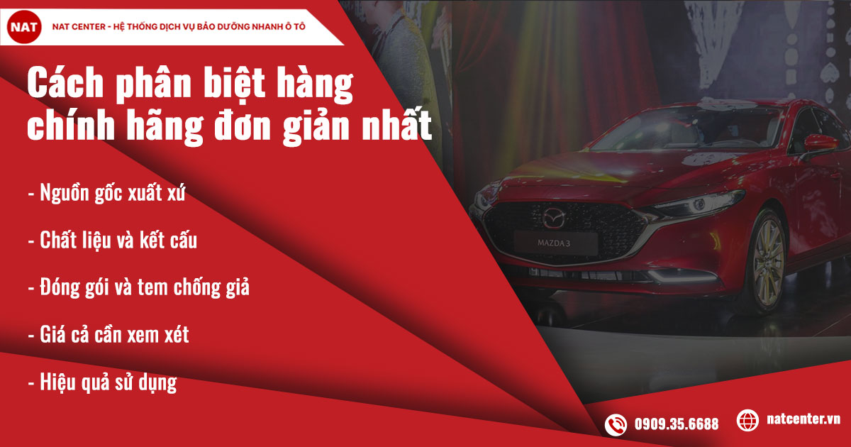 Phân biệt lọc máy lạnh Mazda 3 chính hãng với sản phẩm nhái