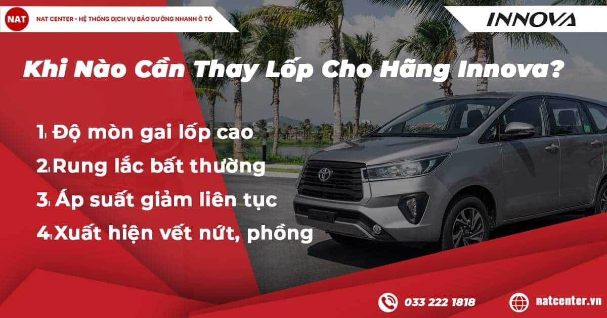 Khi Nào Cần Thay Lốp Cho hãng Innova?
