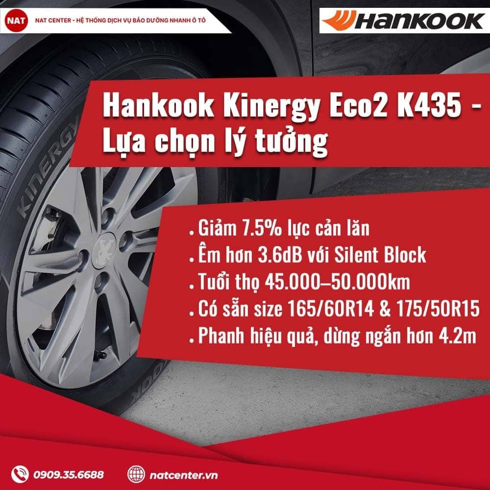 Lốp xe Hankook Kia Morning Kinergy Eco2 K435