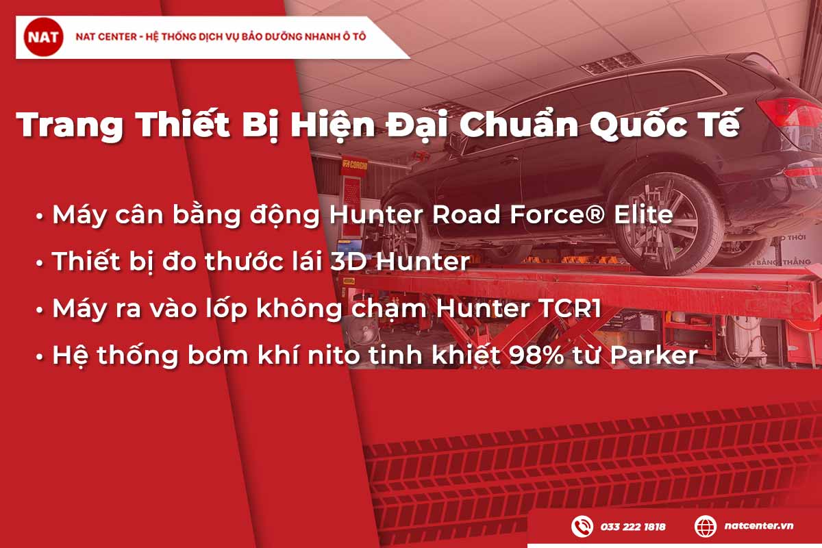 Trung tâm dịch vụ lốp xe Bridgestone tại NAT Center