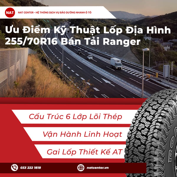 lốp ford ranger 255 70r16