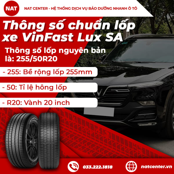 Lốp Vinfast Lux Sa
