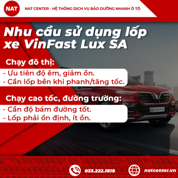 Lốp Vinfast Lux Sa