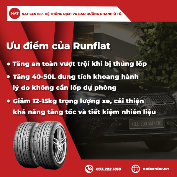 Ưu điểm của Runflat