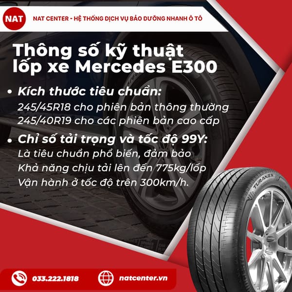 lốp xe mercedes e300