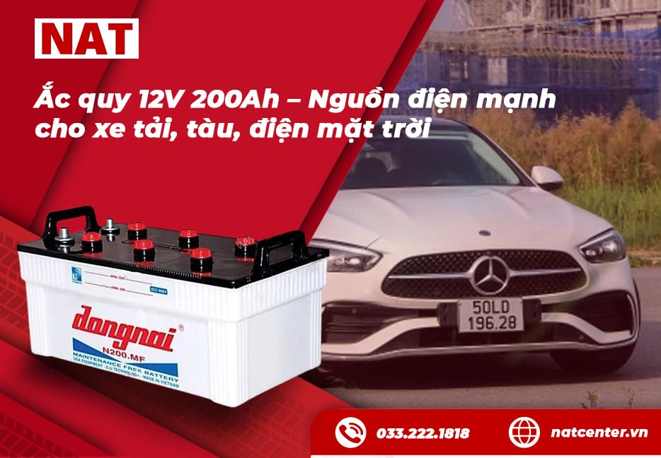 Bình ắc quy 12V 200Ah