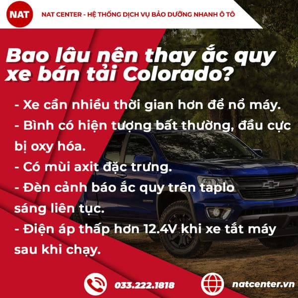 Bao lâu nên thay ắc quy xe bán tải? Cảnh báo dấu hiệu sắp hỏng