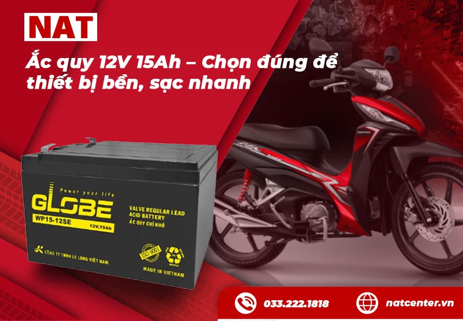 Bình ắc quy 12V 15Ah