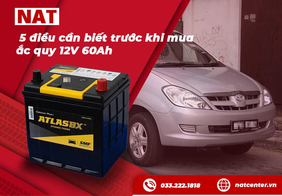 Bình ắc quy 12V 60Ah