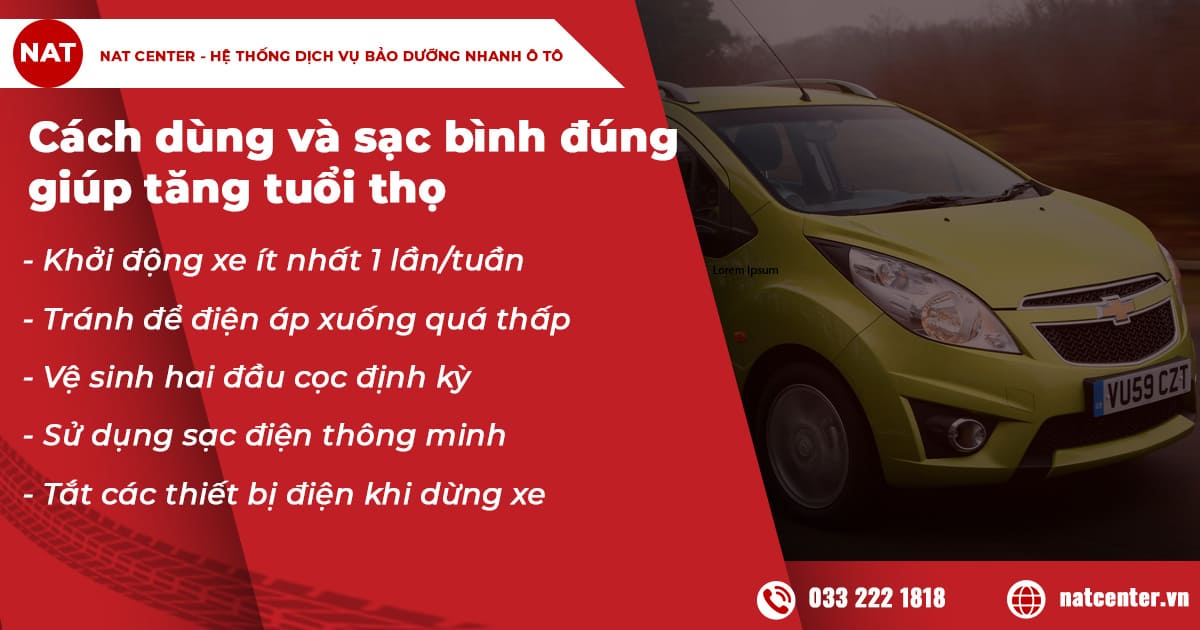 Cách dùng và sạc bình đúng giúp tăng tuổi thọ