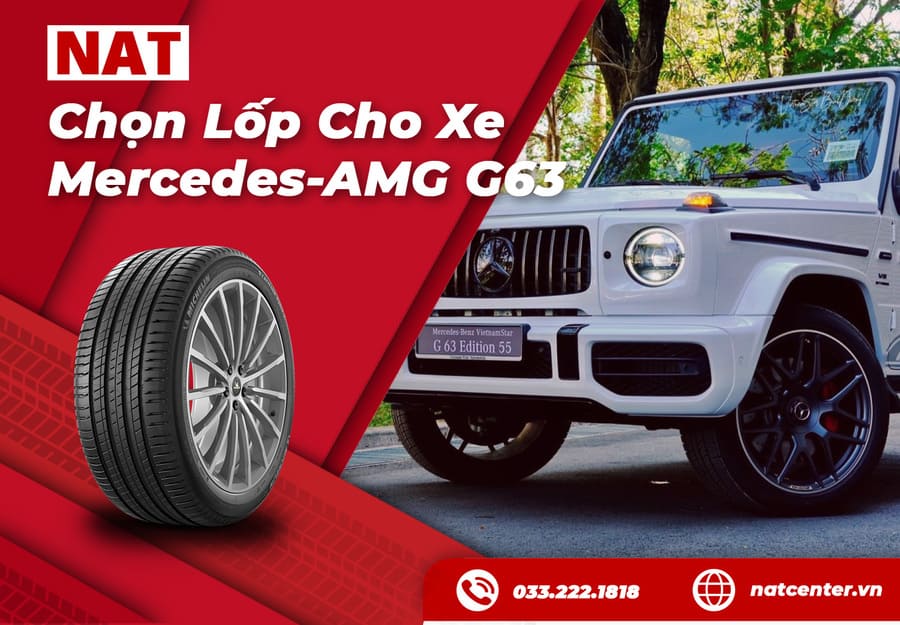 Lốp G63 chính hãng – Sức mạnh hoàn hảo cho “Quái thú” Mercedes-AMG