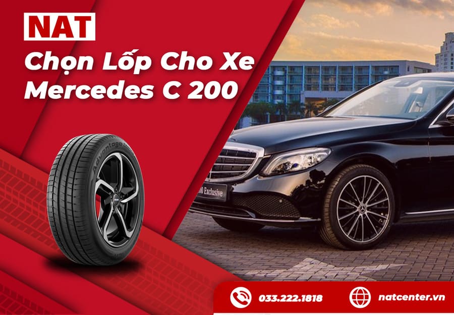 Lốp xe Mec C200 – Chọn đúng lốp, nâng tầm trải nghiệm lái