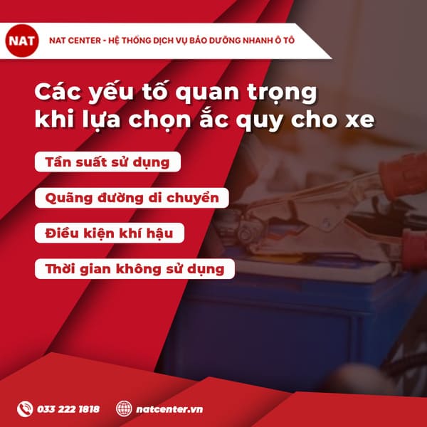 Loại ắc quy nào phù hợp cho xe đi ít, chạy ngắn quãng?