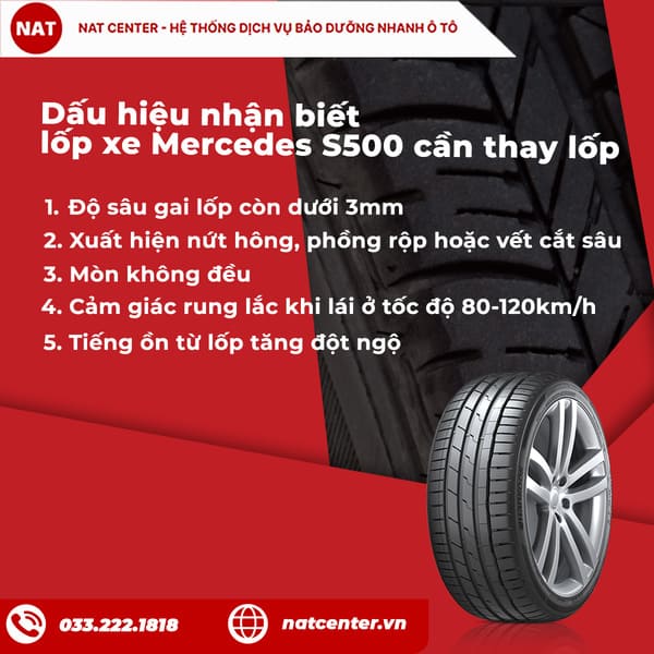 Lốp xe-Mercedes-S500-630