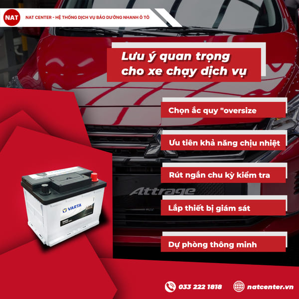 Lưu ý quan trọng cho xe chạy dịch vụ