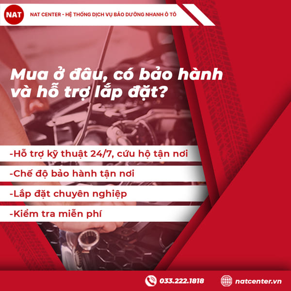 Mua ở đâu uy tín, có bảo hành và hỗ trợ lắp đặt?
