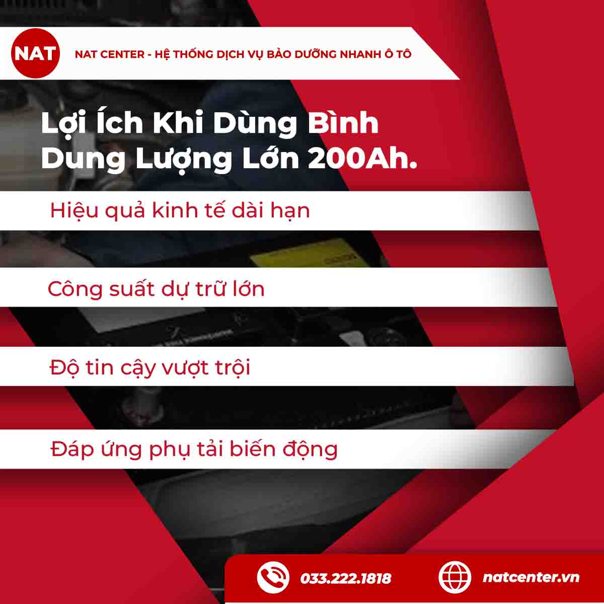 Các lợi ích khi dùng bình ắc quy 12V 200Ah