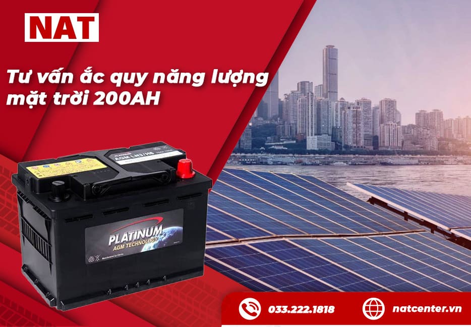 Ắc quy năng lượng mặt trời 200Ah