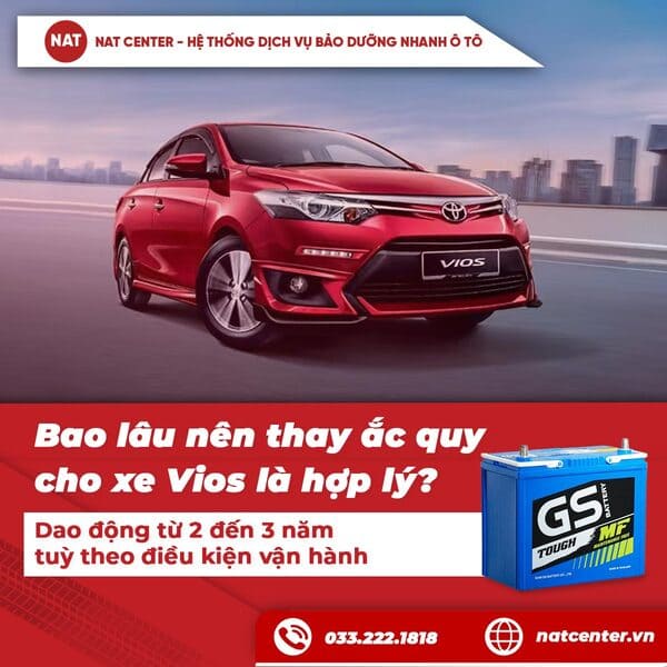 ắc quy xe vios