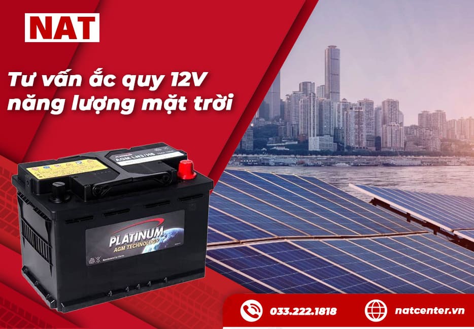 Bình ắc quy 12V năng lượng mặt trời