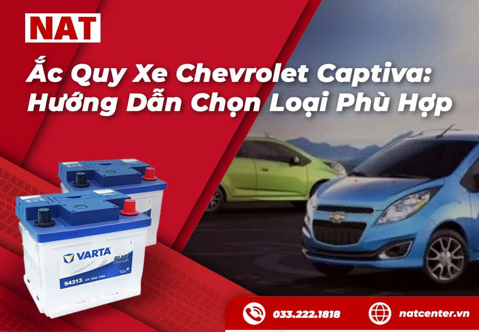 Bình ắc quy cho xe Captiva