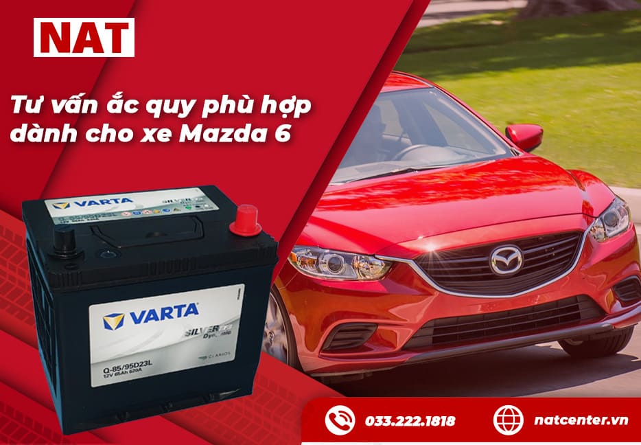 Bình ắc quy Mazda 6