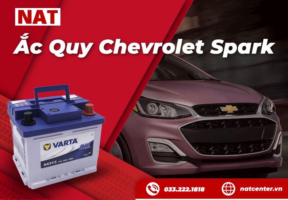 Bình ắc quy xe Chevrolet Spark