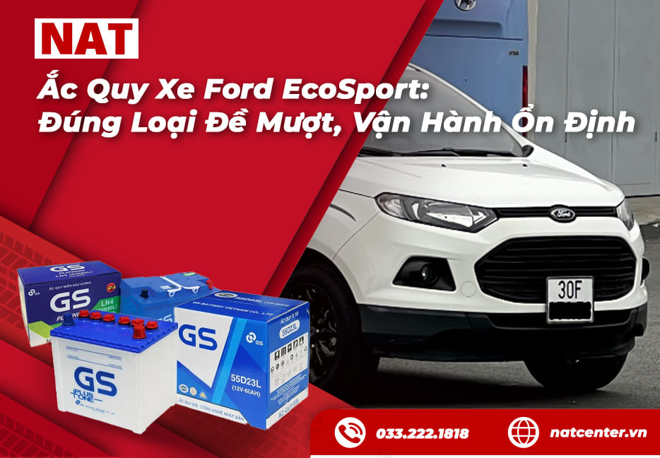 Bình ắc quy xe Ford Ecosport