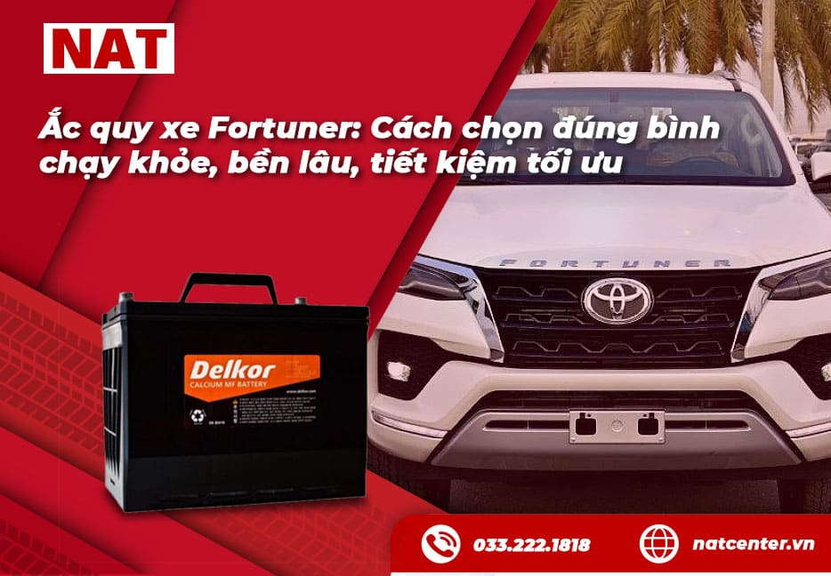 Giá bình ắc quy xe Fortuner