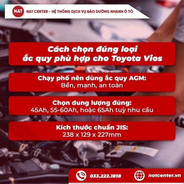 ắc quy xe vios