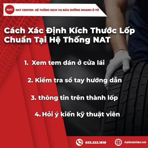 Cách Xác Định Kích Thước Lốp Chuẩn