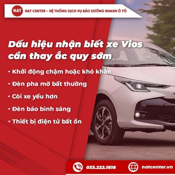 ắc quy xe vios