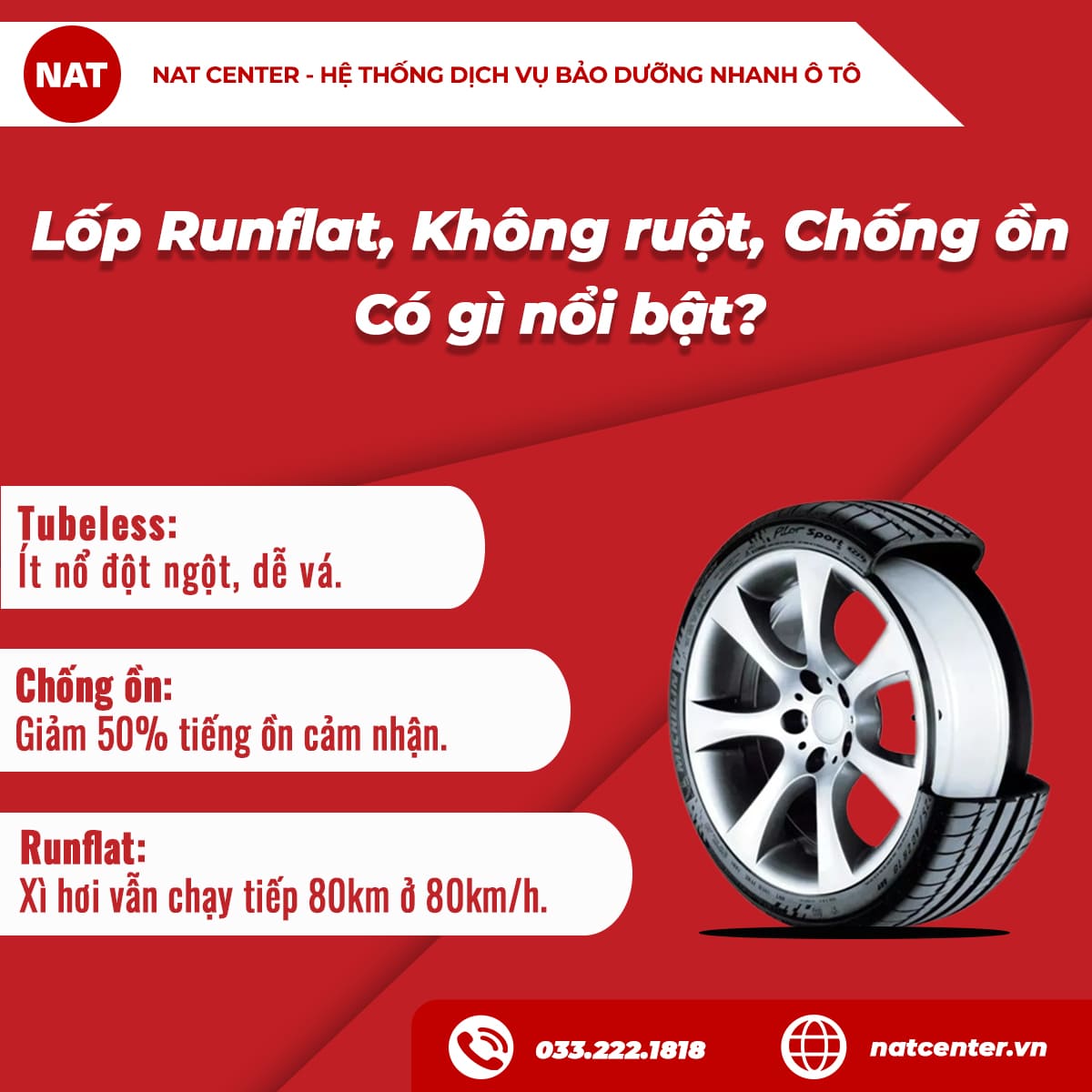 Điểm nổi bật của các loại lốp