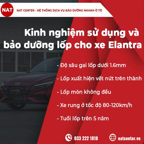 Kinh nghiệm sử dụng & bảo dưỡng lốp Elantra