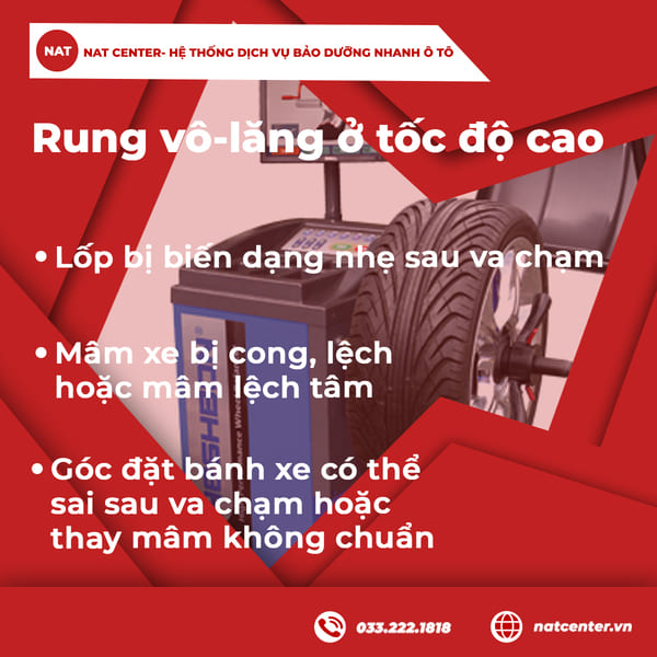Rung lắc vô lăng ở tốc độ cao