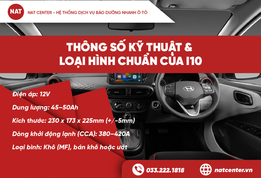 bình ắc quy xe i10 giá bao nhiêu