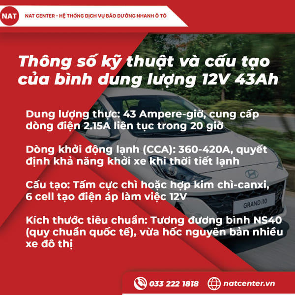 giá bình ắc quy 12v 43ah