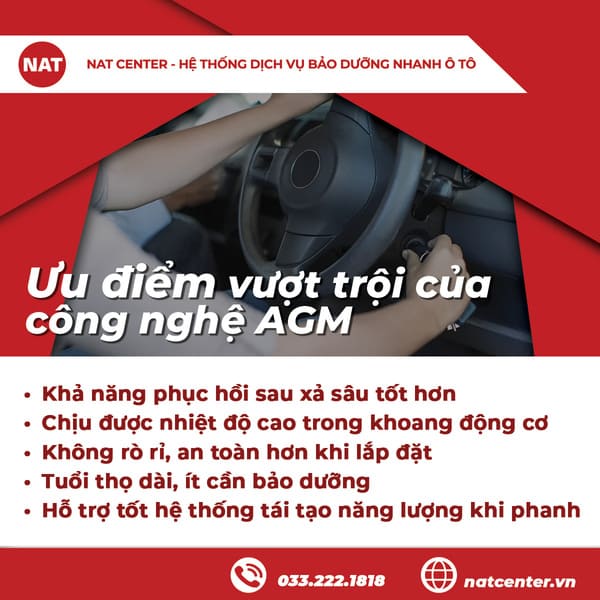 Ưu điểm vượt trội của công nghệ AGM