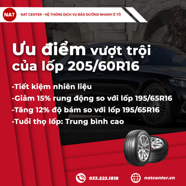 lốp 205 60r16